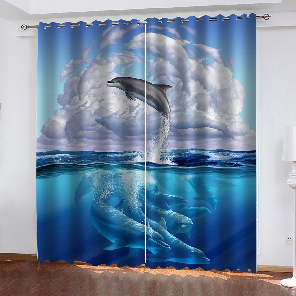 Curtains to map digital printed shading printing curtains Planet series manufacturers Sales