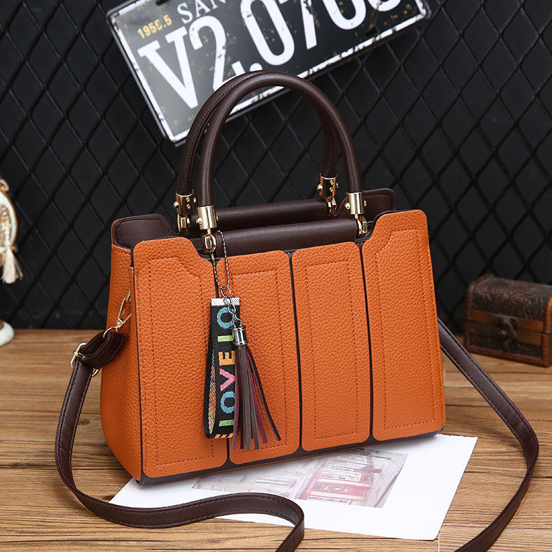 Handbag 2021 new female bag Qing Xin lychee fashion shoulder Messenger bag female Bags factory source