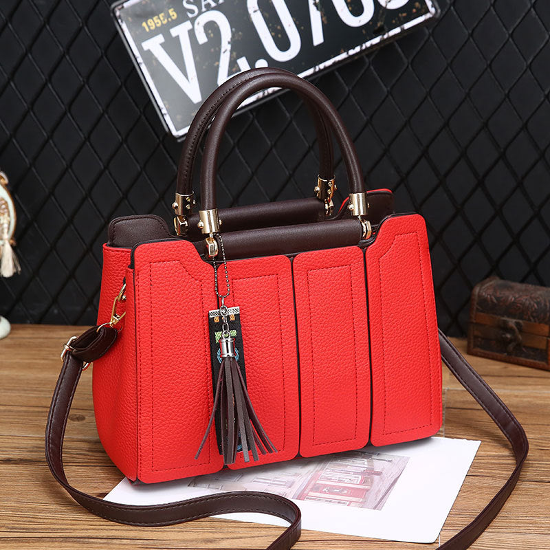 Handbag 2021 new female bag Qing Xin lychee fashion shoulder Messenger bag female Bags factory source