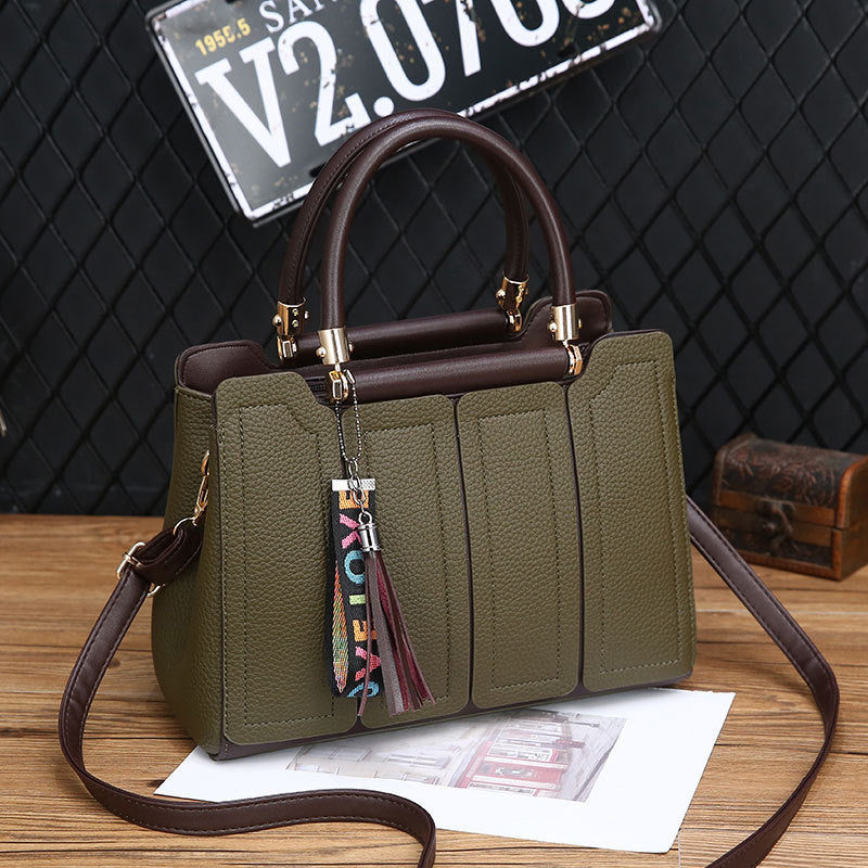 Handbag 2021 new female bag Qing Xin lychee fashion shoulder Messenger bag female Bags factory source