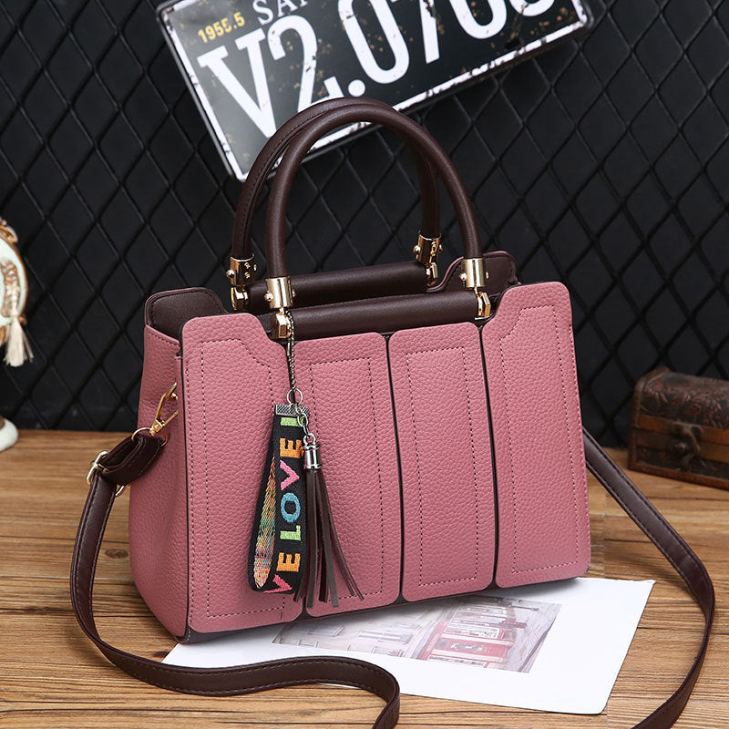 Handbag 2021 new female bag Qing Xin lychee fashion shoulder Messenger bag female Bags factory source