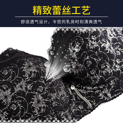 Factory wholesale large size bra fat mm thin section plus fertilizer to prevent anti-shake chest gathered hood cup underwear