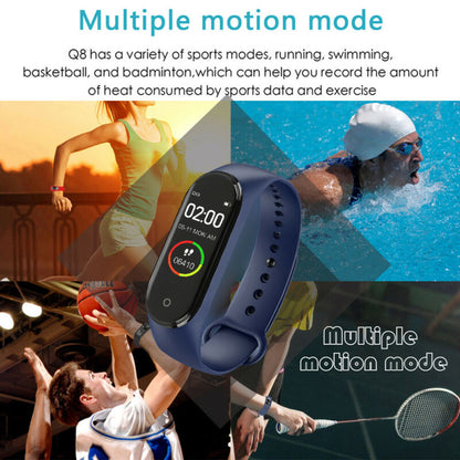 M4 Smart Digital Watch Bracelet for Men Women with Heart Rate Monitoring Running Pedometer Calorie Counter Health Sport Tracker