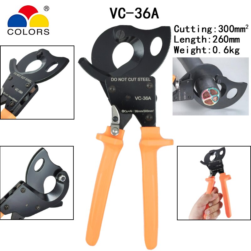 Large cable cutter pliers for 500mm2 copper aluminum cables wire manual and automatic cutting pliers electrician hand tools