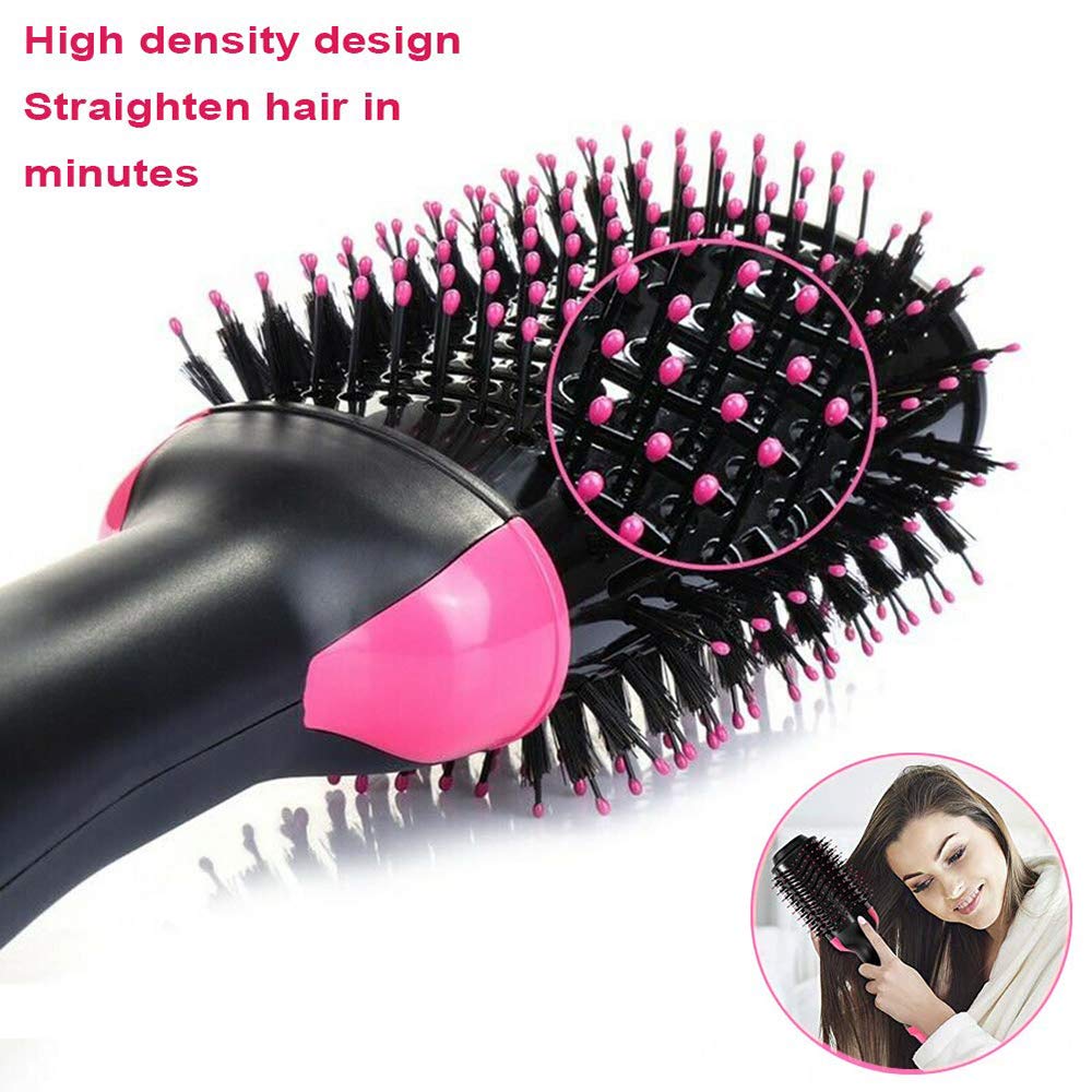 One Step Hair Dryer Volumizer Salon Hot Air Brush Styler Dryer 3-in-1 Negative Ion Straightener Curly Brush Hair Dryer with Comb