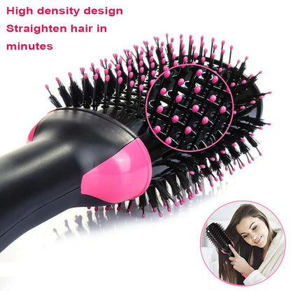 One Step Hair Dryer Volumizer Salon Hot Air Brush Styler Dryer 3-in-1 Negative Ion Straightener Curly Brush Hair Dryer with Comb