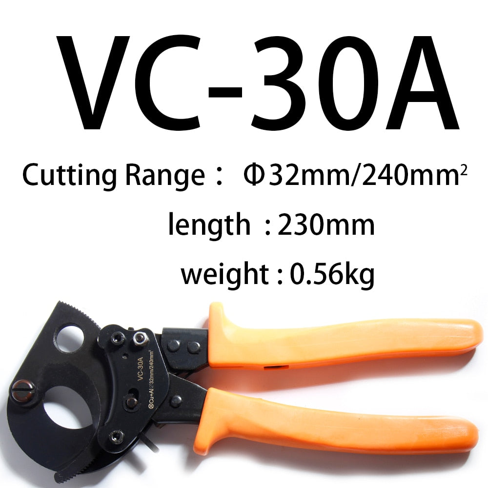 Hand tool suitable steel ropes Electrician wire Cutting Pliers Bolt Cutter Stripper cut Cable Hand Ratchet Large copper aluminum