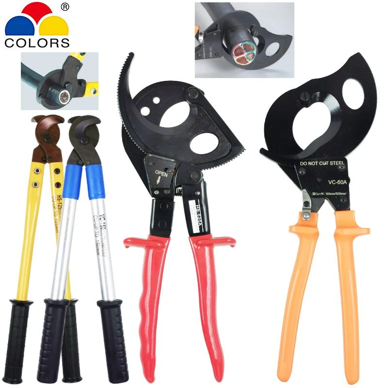 Large cable cutter pliers for 500mm2 copper aluminum cables wire manual and automatic cutting pliers electrician hand tools