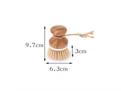 Creative Bamboo Handle Cleaning Brush Pan Dish Bowl Pot Brush Household Kitchen Cleaning Tools