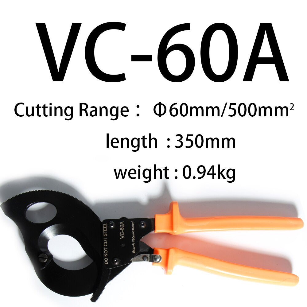 Hand tool suitable steel ropes Electrician wire Cutting Pliers Bolt Cutter Stripper cut Cable Hand Ratchet Large copper aluminum