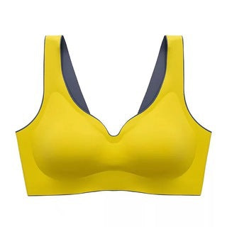 Libra underwear summer latex a piece of non-trace venen no steel ring gathered sleep sports ice silk bra