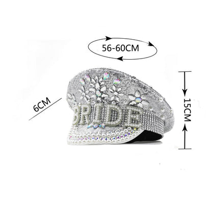 Bling Captain Bridal Hat