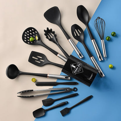 11pcs Kitchen Utensils Nonstick Cookware Set Cooking Pot Set  Cookware Spatula Shovel Egg Beaters Kitchen Cooking Tool Set