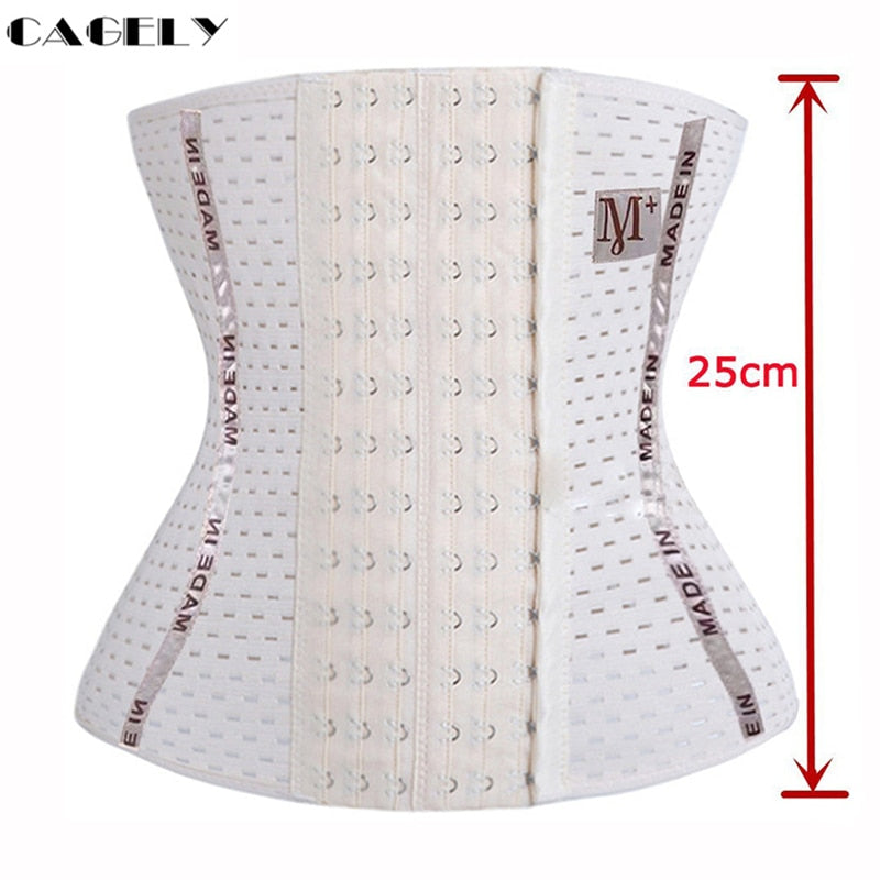 Womens Waist Trainer Cincher Body Shaper Underwear Lingerie Tummy Slim Belt Postpartum Control Underbust Steel Boned Corset