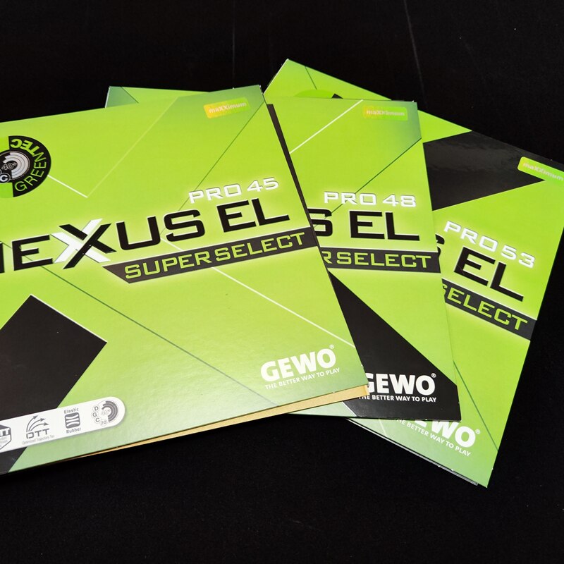 GEWO NEXUS EL 48 green 45 green 53 green PingPong rubber Pimples in Table Tennis Rubber With Sponge