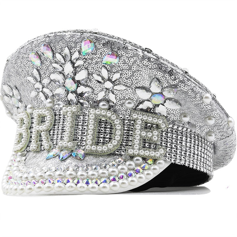 Bling Captain Bridal Hat