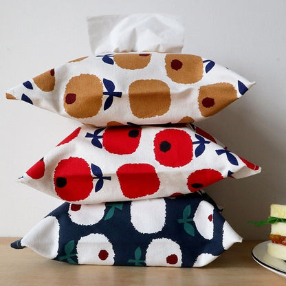 Japanese-style fabric cotton and linen removable tissue box car-mounted paper box toilet paper towel bag creative paper bag