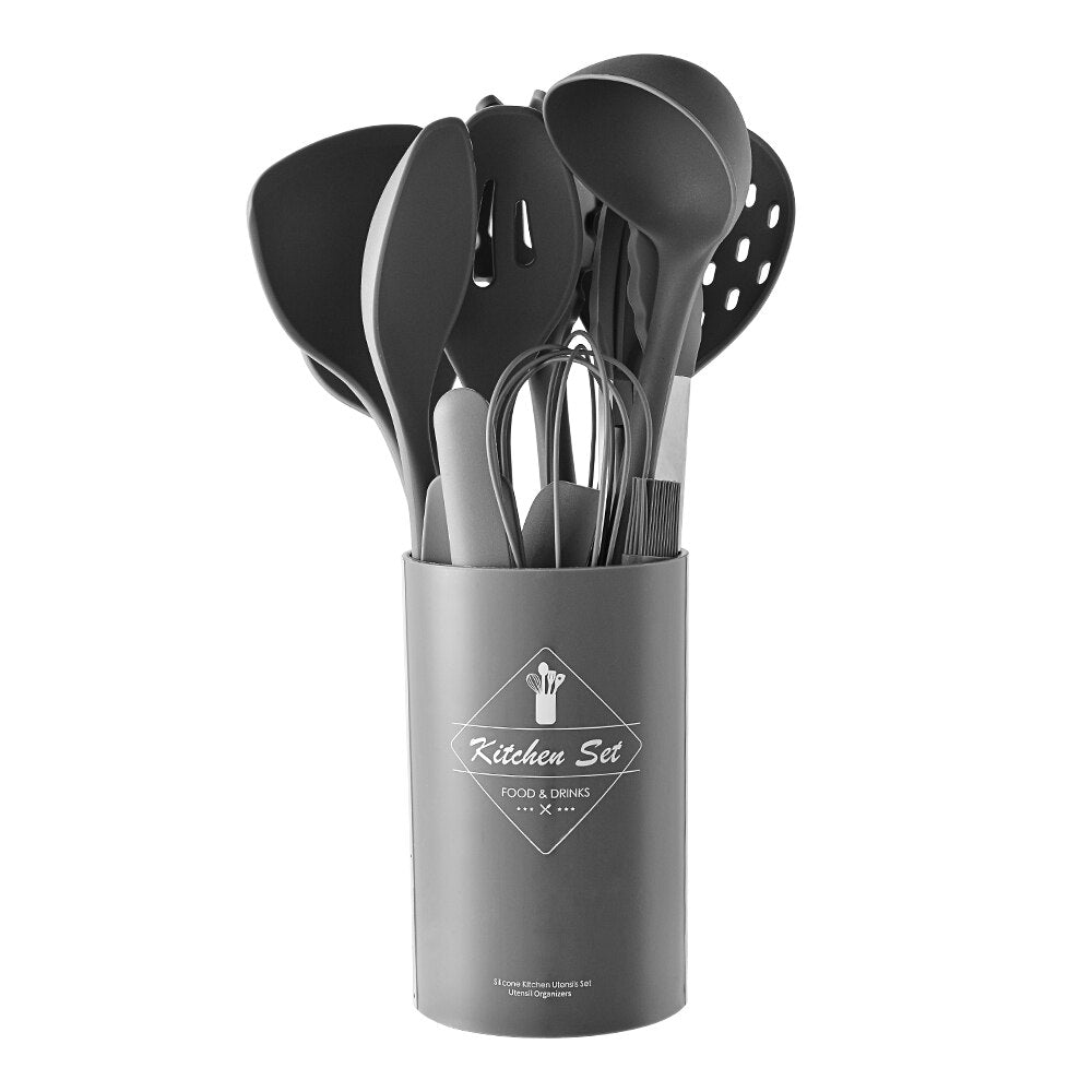 11pcs Kitchen Utensils Nonstick Cookware Set Cooking Pot Set  Cookware Spatula Shovel Egg Beaters Kitchen Cooking Tool Set