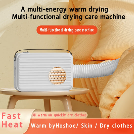 Household Small Clothes Dryer Multi-function Portable Cloth Dryer Shoes Dryer Silent Winter Rapid Heating Warm Quilt With Hose