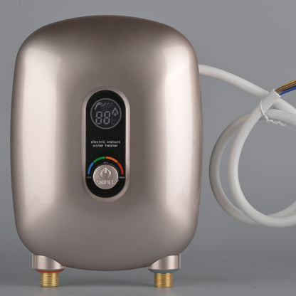 220V 6500W Mini Electric Tankless Instant Hot Water Heater with LCD Display Kitchen Washing