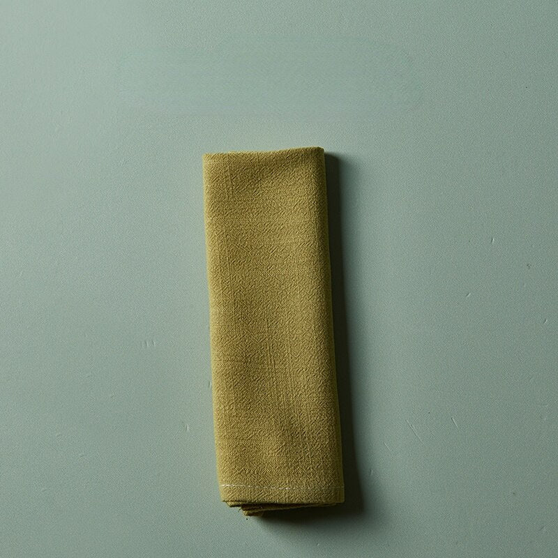 10pcs Wedding Napkin Towel Table Decoration Holder Tablecloth Handkerchief Tea Mat Restaurant Home Carpet Serving for Food Paper