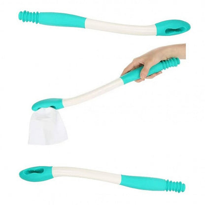 Pregnant women long arm butt wipe aid toilet paper holder arm extension wipe clamp paper towels to help the elderly and disabled